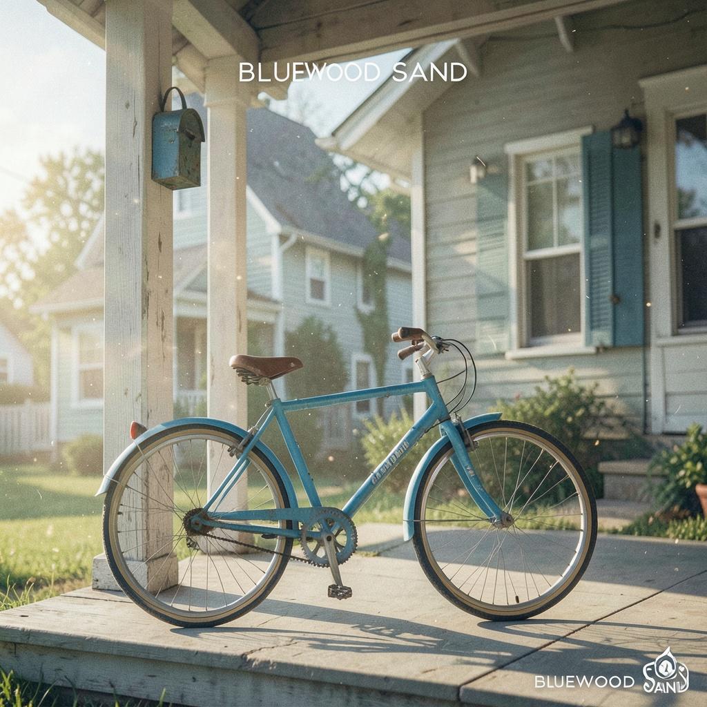 Blue Tin Bicycle