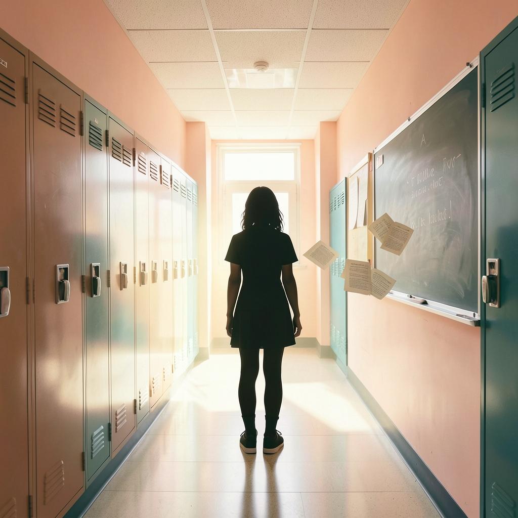 Just a girl in grade 8