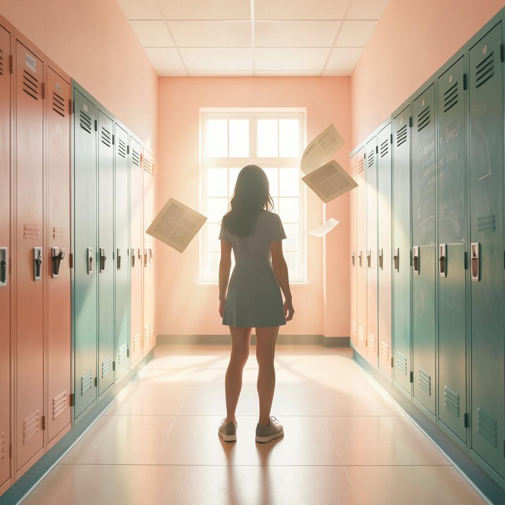 Just a girl in grade 8