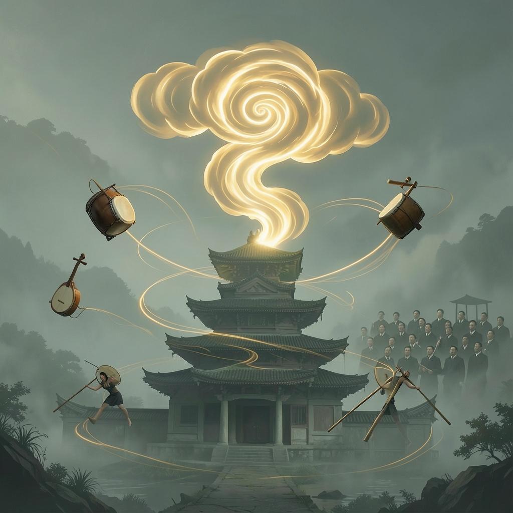 Golden Cloud Spiral