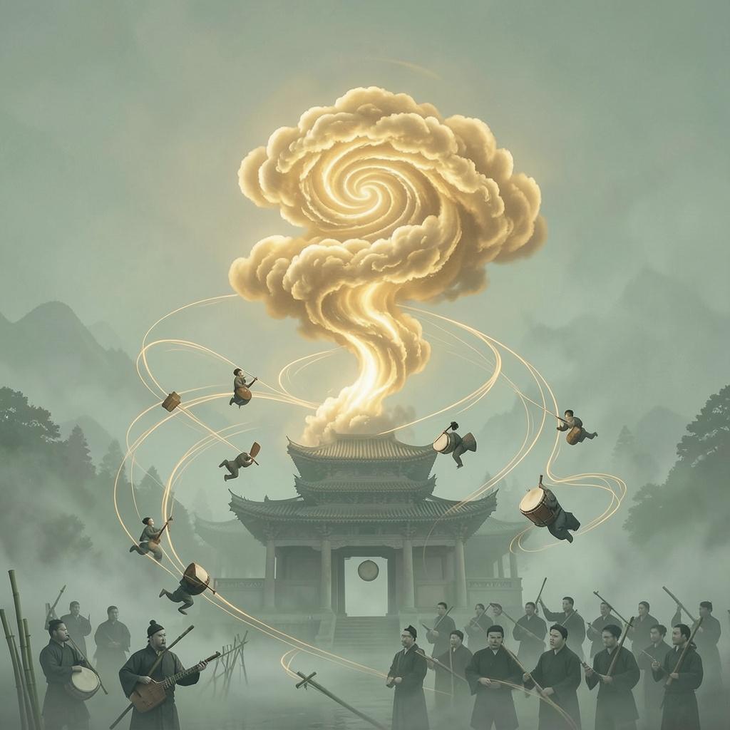 Golden Cloud Spiral